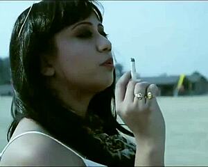 Mysterious Smoker Indian Lady Teases in Mistress Ranjana