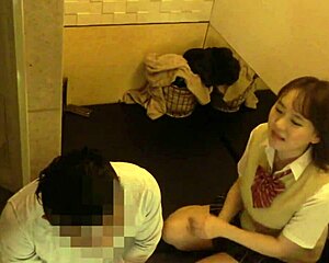 Japan's hidden massage cam catches cute chubby asian bbw with saggy huge tits in underwear 😍🎥
