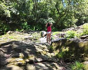 surprise young milf on beach caught flashing her big hairy pussy now rough fucked outdoors screaming