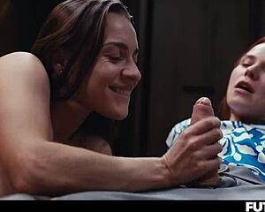 futa smokes cig cock grows huge shemale creampie fills you