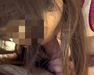 Japanese celebrity wife with slim waist sneaks bedroom fun loving stranger cocks over husband's