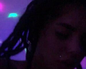 big ass tattooed babe gives sloppy blowjob sex