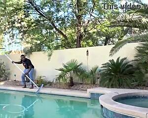 pool guy rome major pounds ashley pinks wet pussy cowgirl style