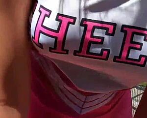 stepdaddy pounds cheerleader stepdaughter from behind