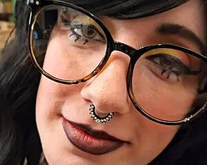 he face fucked my submissive housewife throat deep then blasted cum all over my glasses and saggy tits