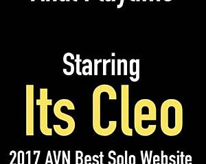 cleo's tongue fucks dildo drills my wet pussy