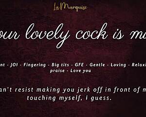 My heart races as your lovely cock throbs mine forever in french joi asmr gfe