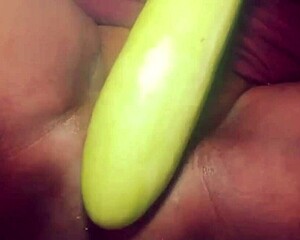 desi village wife deepthroats bottle gourd then gets her shaved pussy muff dived ranch style