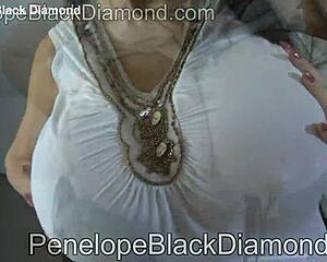 Penelope Black Diamond Delivers Sloppy Blowjob Under Gigantic Sunglasses