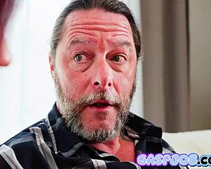 Why does this teen need an assistant for her deepthroat cum swallow fixation?