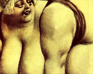 check out these vintage erotic drawings featuring big asses and tits from antique times
