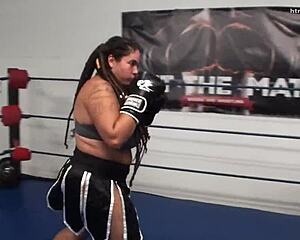 Male Boxer Overpowers Feisty Fat Feminista in Mixed Spar