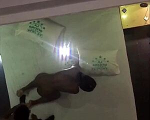 Dominican girlfriend BENT OVER taking DOGGYSTYLE from edisonrd1's monster cock in Caribbean heat