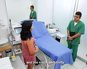A gynecologist takes a horny Peruvian milf who loves cock