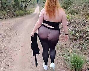 StepMom Loves Making a Path in See-Through Clothes No Panties Teasing?