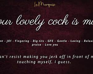 My heart races as your lovely cock throbs mine forever in french joi asmr gfe