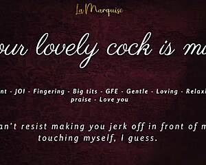 My heart races as your lovely cock throbs mine forever in french joi asmr gfe