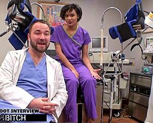 Doctor Tampa blasts Jackie Banes with hot cum!