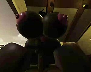 Fat Ass Black Bitch Rides Monster COCK on Train in Roblox Fuck Fest