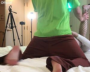 Shaggy hooks up and FUCKS ts college student in wild roleplay