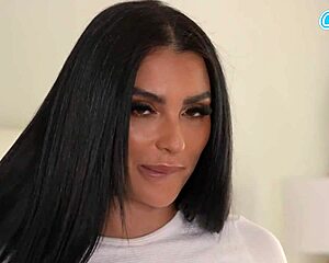 tattooed latina's big butt takes roommate's boyfriend bbc pounding doggystyle riding