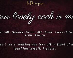 My heart races as your lovely cock throbs mine forever in french joi asmr gfe