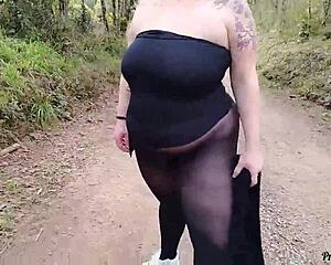 StepMom Loves Making a Path in See-Through Clothes No Panties Teasing?