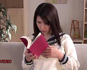 Mitsuki akai, the kinky japanese student, dives into her steamy blowjob quest with wild hunger