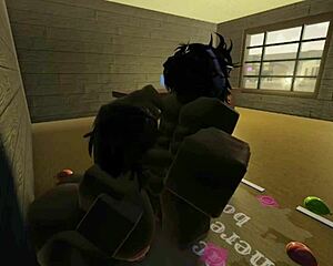 Fat Ass Black Bitch Rides Monster COCK on Train in Roblox Fuck Fest
