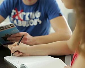 tiny teen angelica gets top marks from teachers as perfect student in every class