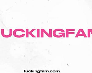 narrating how milf and teen 18+ mark the birthday with family fun