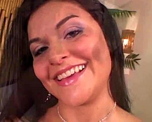 Hey, watch big ass Tamiry take two massive cocks destroying mouth and ass deep!