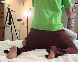 Shaggy hooks up and FUCKS ts college student in wild roleplay