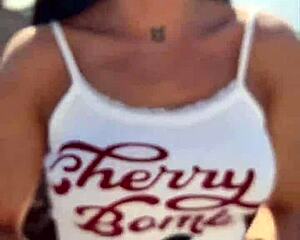 cara mella shows off wild german brunette skills