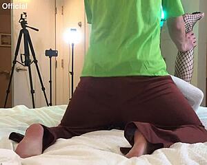 Shaggy hooks up and FUCKS ts college student in wild roleplay