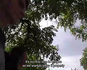 guy pays cute tourist cash for hot fuck at his place