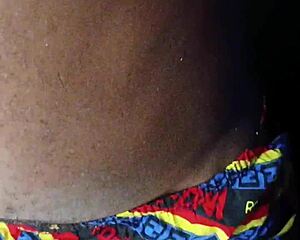 muscular black bodybuilder humps pillow missionary style horny solo masturbation