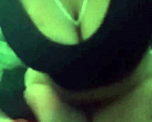 Amateur teen prostitute flashes natural big tits pussy during intense masturbation orgasm