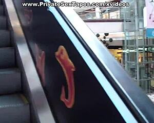 blonde amateur girlfriend gets raunchy toilet fuck from her friend