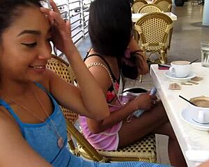 18yo violet rae, ready for interracial threesome with sarah lace??