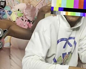 petite midget ebony babe hides monster bbc couch pounding