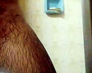 Skinny Brazilian Jerking Huge Cock in Shower Bath to Intense Orgasm