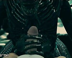 Alien monsters ravage big tits asses in wild hmv compilation