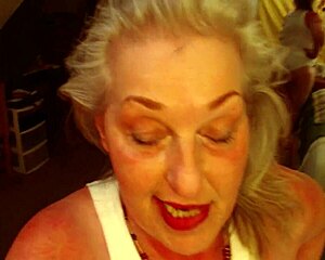 Dawnskye1962 flashes huge curvy ass and fat pussy in panties parade