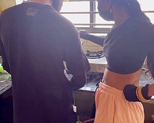 i can't resist fucking my indian bhabhi's juicy pussy in kitchen homemade