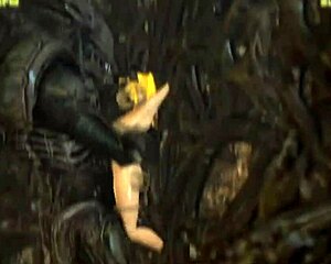 Alien monsters ravage big tits asses in wild hmv compilation