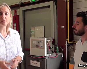 What if tall milf in nylons begs for warehouse cock ride by michael?