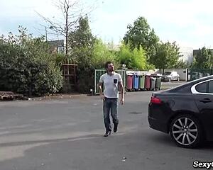 What if tall milf in nylons begs for warehouse cock ride by michael?