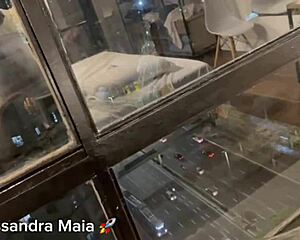 we fuck watching busty neighbor flash her swollen wet pussy