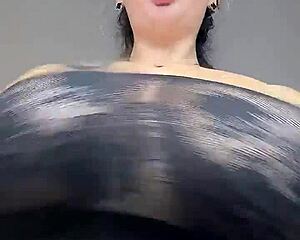 imagine sitting on my face with these big saggy natural tits